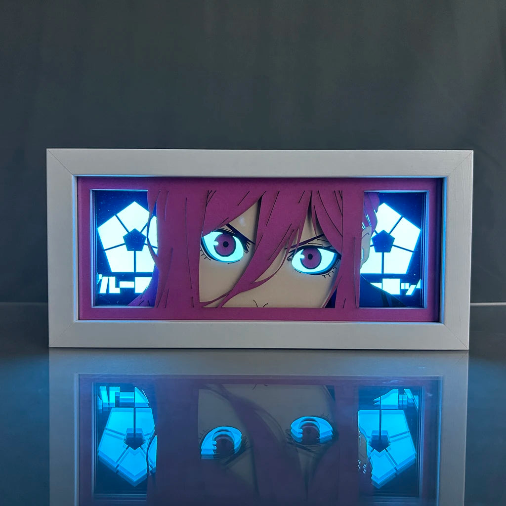 Blue Lock LED Light Box – Multi/Single‑Colour Anime Room Décor