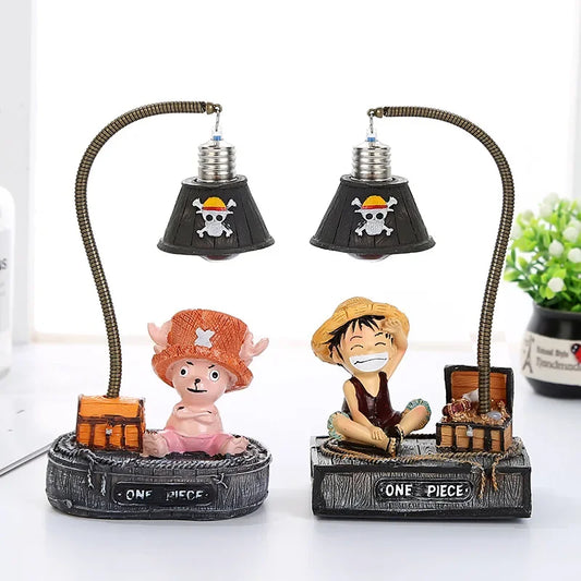 Handmade Luffy & Chopper Small Night Light Micro Landscape