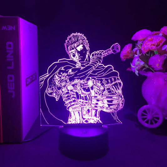 Anime LED Light Stand Berserk Guts