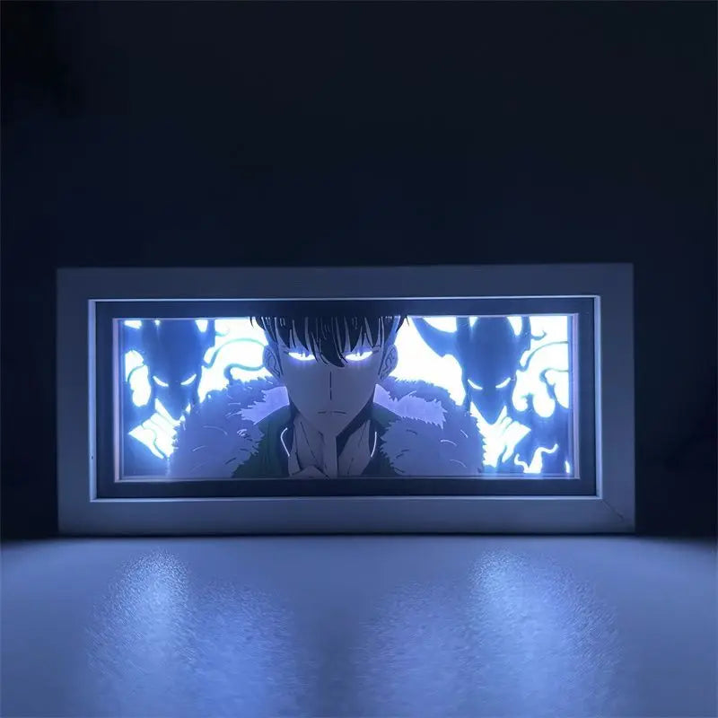 Solo Leveling LED Light Box – Multicolour Anime Room Décor