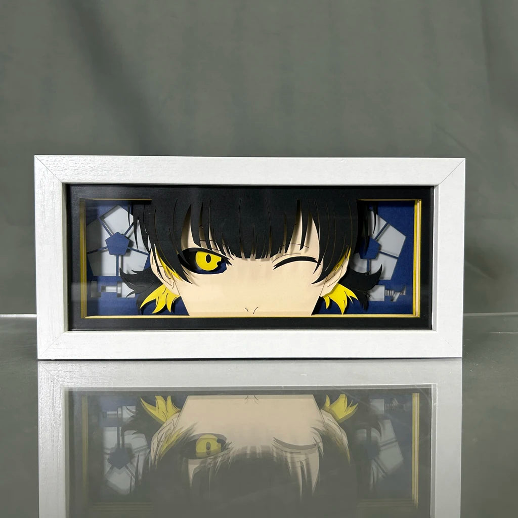 Blue Lock LED Light Box – Multi/Single‑Colour Anime Room Décor